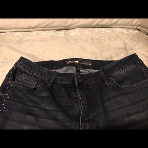 Seven Jeans Mid Rise Ankle Skinny